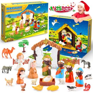 Адвент-календарь HappyKidsClub для детей 3-9 лет с рождественскими подарками-сюрпризами 2023