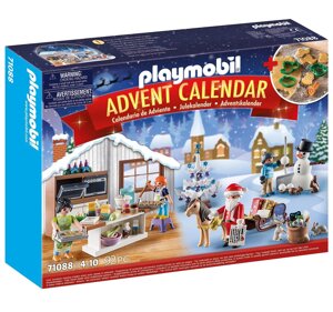 Адвент-календарь Playmobil Christmas Baking с рождественскими фигурками и аксессуарами