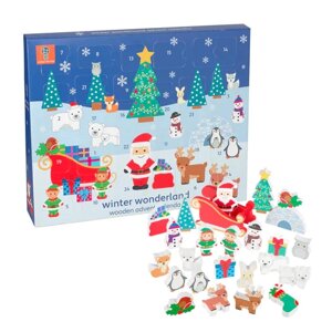 Адвент-календарь с деревянными фигурками Orange Tree Toys Winter Wonderland