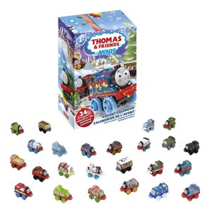 Адвент-календарь Thomas and Friends MINIS 2023 с 24 миниатюрными игрушечными поездами и транспортными средствами