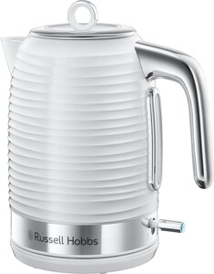 Чайник Russell Hobbs 24360 Inspire электрический, белый с хромированными вставками, 3000 Вт, 1,7 л