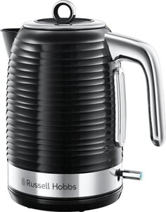 Чайник Russell Hobbs 24360 Inspire электрический, черный с хромированными вставками, 3000 Вт, 1,7 л