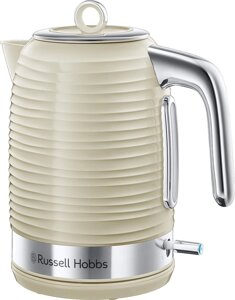 Чайник Russell Hobbs 24360 Inspire электрический, кремовый с хромированными вставками, 3000 Вт, 1,7 л