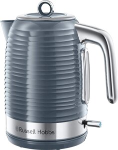 Чайник Russell Hobbs 24360 Inspire электрический, серый с хромированными вставками, 3000 Вт, 1,7 л