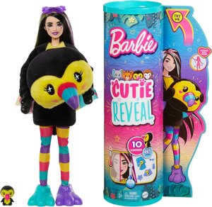 Кукла Барби Barbie Cutie Reveal Doll with Toucan