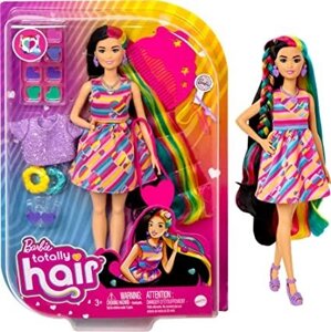 Кукла Барби Totally Hair с цветочным принтом Barbie