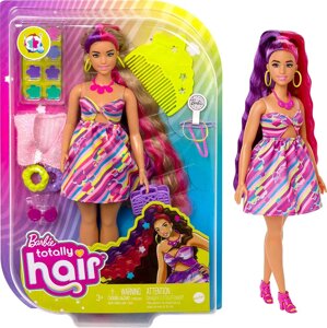 Кукла Барби Totally Hair в цветочном стиле Barbie