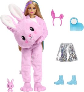 Кукла Barbie Cutie Reveal в костюме плюшевого кролика с аксессуарами