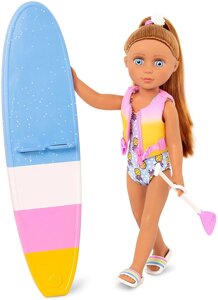 Кукла серфер с аксессуарами от Glitter Girls 35 см