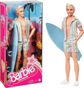 Кукла Barbie The Movie Кен c доской для серфинга