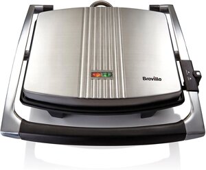 Breville Пресс для сэндвичей/панини/тостов, нержавеющая сталь VST026, Класс энергопотребления A