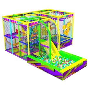 Детский игровой лабиринт «Колобок» 20,3м²5,8*3,5*2,5м)+бассейн (3.5*2.3 м)