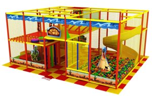 Детский игровой лабиринт «Вестерн» 28,8 м² (6*4,8*2,8 м)