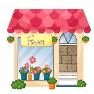 Детский тематический домик "Цветочный магазин"