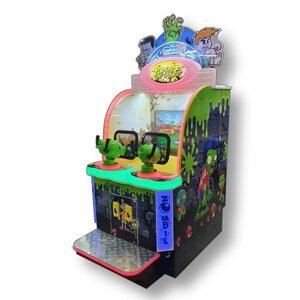 Двойной "Zombie Attack" Детский автомат тир с видеоигрой Новинка, со ступенькой