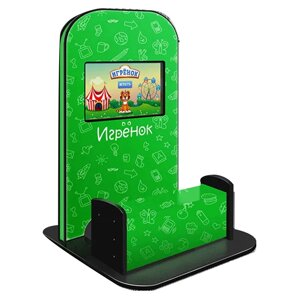 Игрёнок Single детский сенсорный игровой автомат Зеленый + Логомер 3+ микрофон