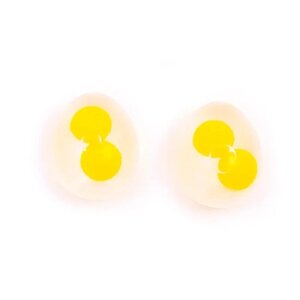 Игрушки для капсул 65 мм "Яйцо с желтками (мялка)20 штук (36 р/шт.)