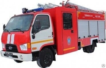 Автоцистерна пожарная АЦ 1,0-40 на шасси Hyundai HD-78 от компании ЭлМедиа Групп - фото 1