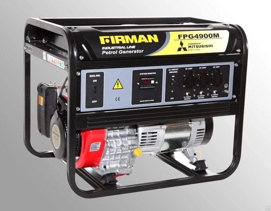 Бензиновый генератор Firman FPG4900M от компании ЭлМедиа Групп - фото 1