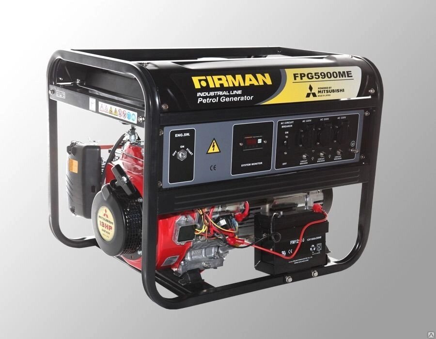 Бензиновый генератор Firman FPG5900ME от компании ЭлМедиа Групп - фото 1
