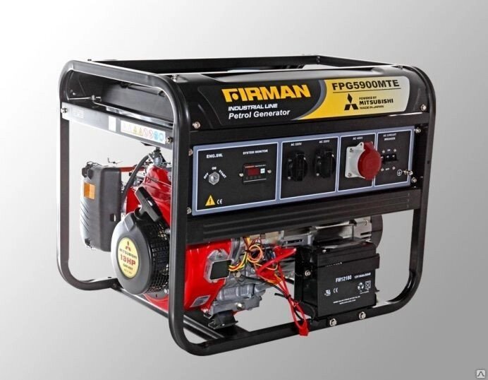 Бензиновый генератор Firman FPG5900MTE от компании ЭлМедиа Групп - фото 1
