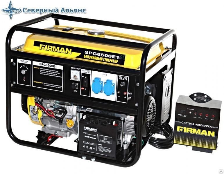 Бензиновый генератор Firman SPG8500E1ATS от компании ЭлМедиа Групп - фото 1