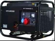 Бензиновый генератор Hyundai HY 7000SE-3 от компании ЭлМедиа Групп - фото 1