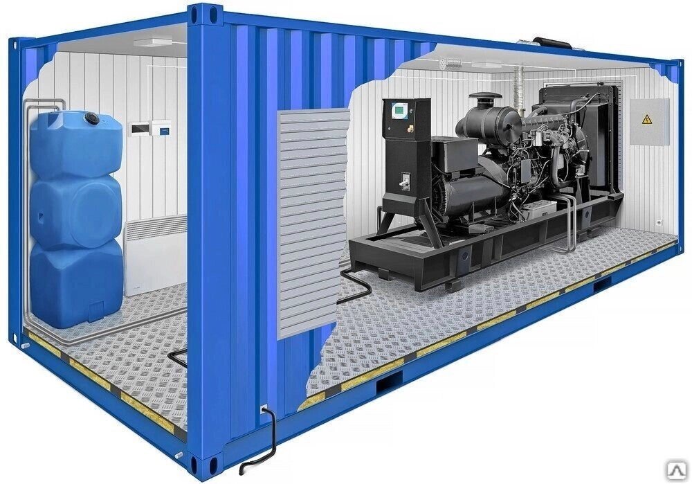 Блок-контейнер утепленный для дизельного генератора TBd 220TS от компании ЭлМедиа Групп - фото 1