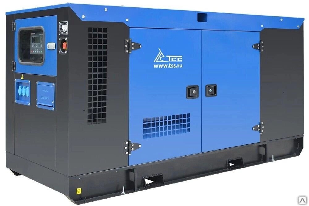 Дизельный генератор 30 кВт с АВР в шумозащитном кожухе TTd 42TS STА от компании ЭлМедиа Групп - фото 1