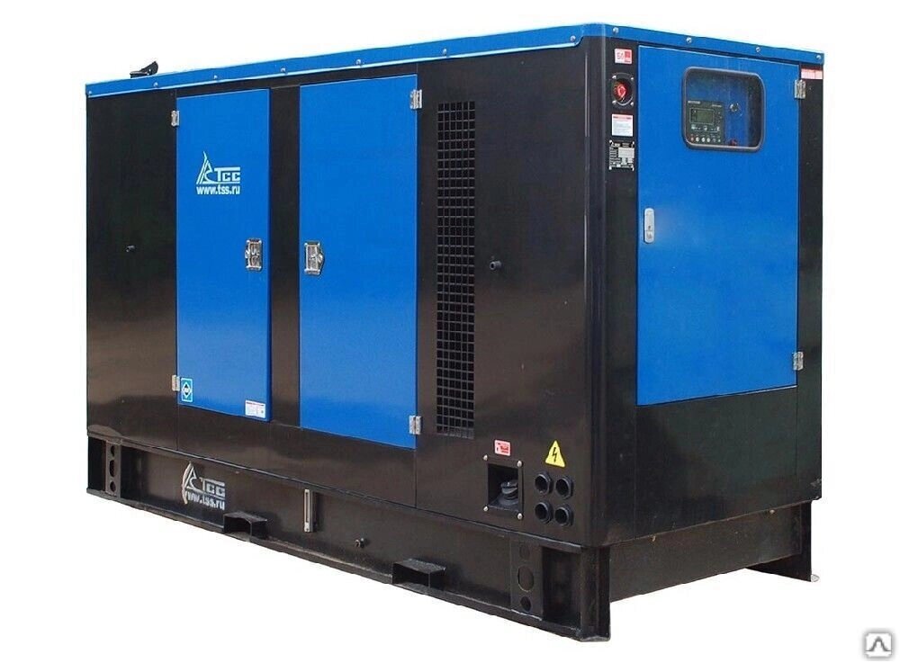 Дизельный генератор 80 кВт с АВР в шумозащитном кожухе TTd 110TS STA от компании ЭлМедиа Групп - фото 1