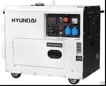 Дизельный генератор Hyundai DHY 6000SE с АВР от компании ЭлМедиа Групп - фото 1