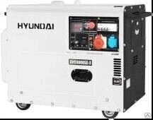 Дизельный генератор Hyundai DHY 8000SE-3 с АВР от компании ЭлМедиа Групп - фото 1