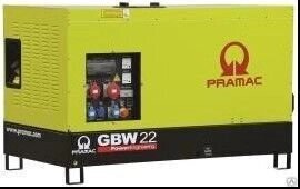 Дизельный генератор Pramac GBW 22 P 1 фаза в кожухе