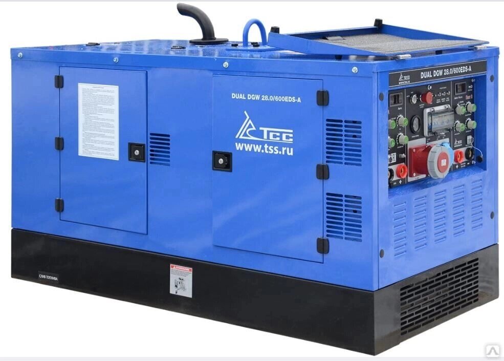 Двухпостовой дизельный сварочный генератор TSS DUAL DGW 28/600EDS-A на от компании ЭлМедиа Групп - фото 1