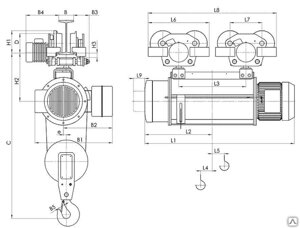 Электрический тельфер Болгарский типа 13T10256, таль