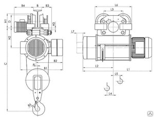 Электрический тельфер типа 13T 10516 Болгарский, таль