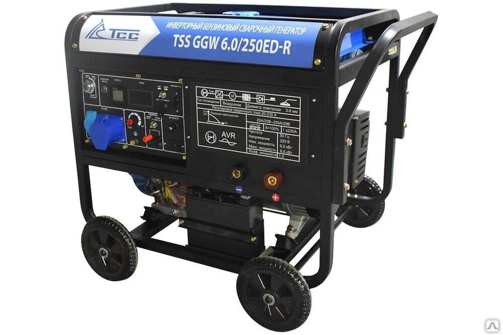 Инверторный бензиновый сварочный генератор TSS GGW 5.0/200ED-R3 открытый от компании ЭлМедиа Групп - фото 1