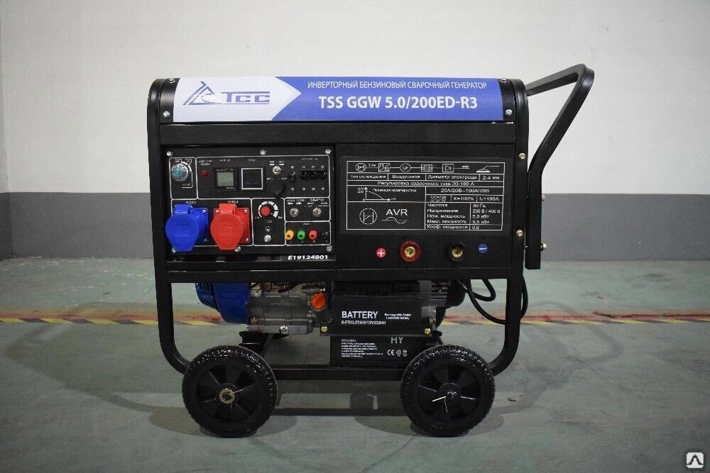 Инверторный бензиновый сварочный генератор TSS GGW 5.0/200ED-R3 от компании ЭлМедиа Групп - фото 1