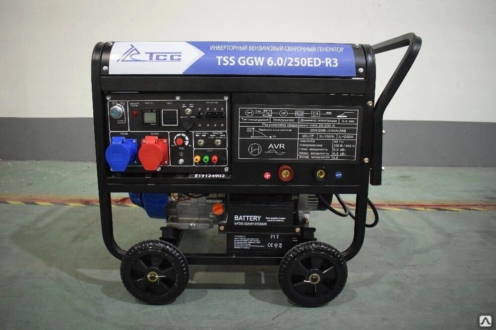 Инверторный бензиновый сварочный генератор TSS GGW 6.0/250ED-R3 от компании ЭлМедиа Групп - фото 1