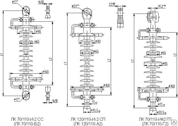 Изолятор линейный стержневой ЛК 120/110-И-2 ГП (ГС) от компании ЭлМедиа Групп - фото 1