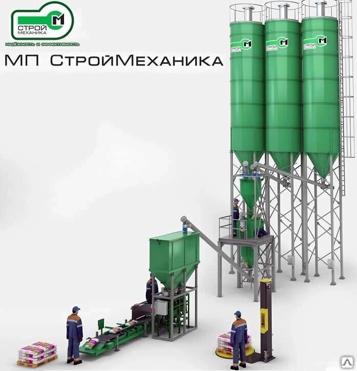 Мини-завод для производства сухих строительных смесей ССС ТурбоМикс 3/500 от компании ЭлМедиа Групп - фото 1