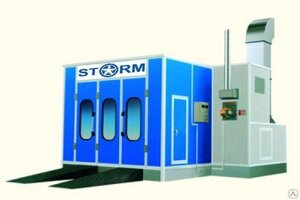 Окрасочно-сушильная камера Storm XIA2 (полностью решетчатый пол, две турбин)
