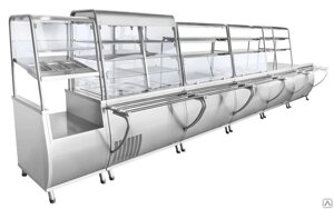 Прилавок холодильный Abat ПВВ (Н) -70Т-НШ охлаждаемая ванна
