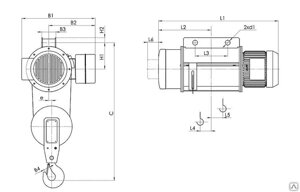 Тельфер электрический Болгарский стационарный тип 13T 0256