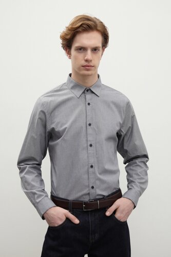 Finn-Flare Базовая рубашка из натурального хлопка XL