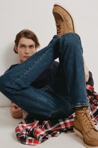 Finn-Flare Классические прямые мужские джинсы comfort fit W42L36
