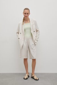 Finn-Flare Льняные шорты женские стиля casual M