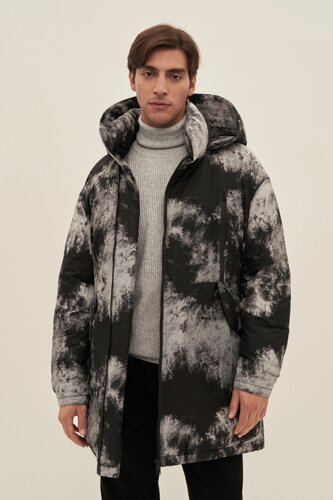 Finn-Flare Мужское пальто с принтом 2XL