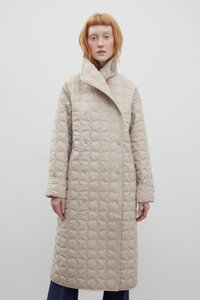 Finn-Flare Стеганое утепленное пальто в длине миди XL