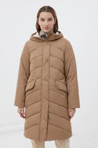 Finn-Flare Утепленное пальто женское с капюшоном 2XL